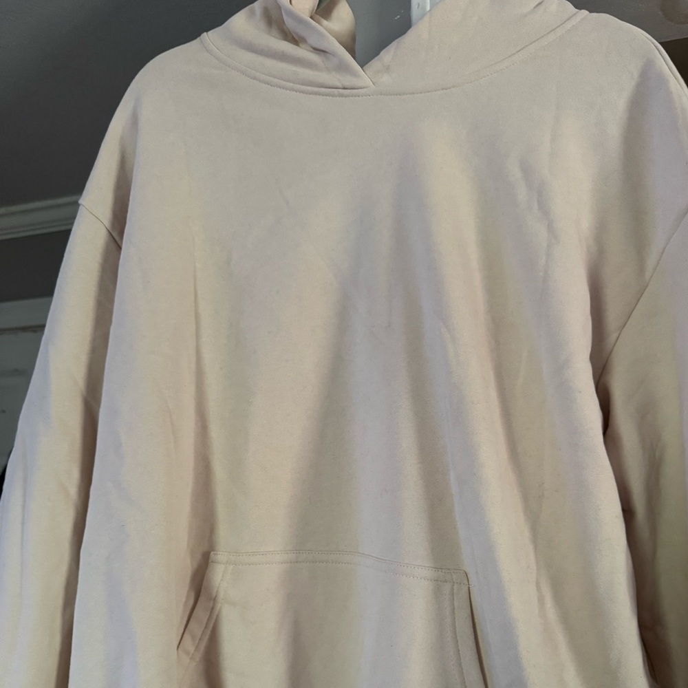 Women’s oversized Cream hooded sweatshirt